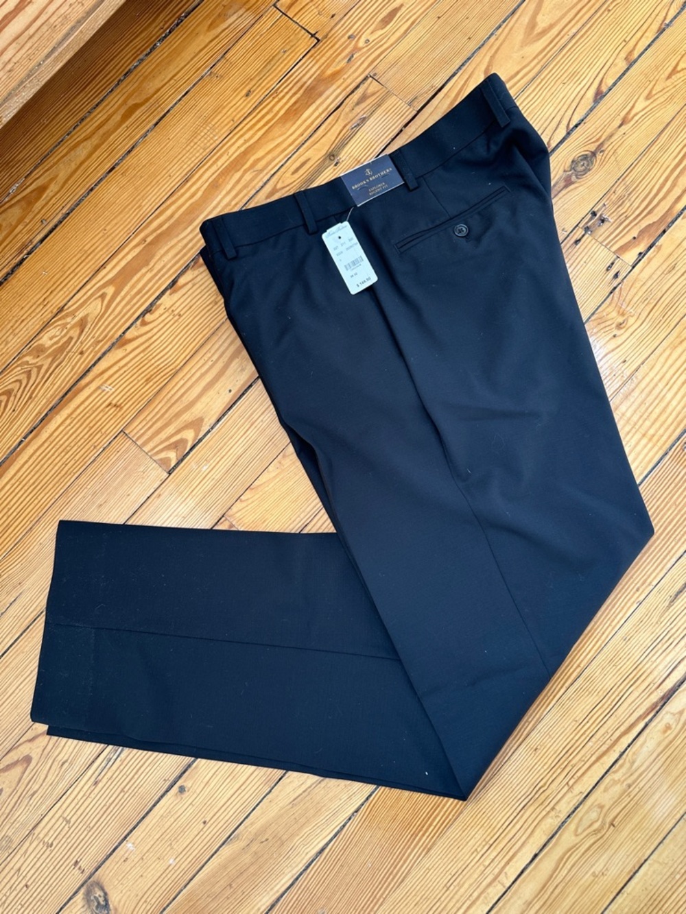 Brooks Brothers REGENT FIT Black Dress Pants 38 x 32 NWT